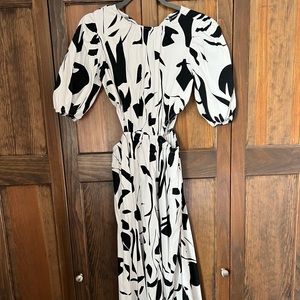 INC Midi Dress with cutout waist detail